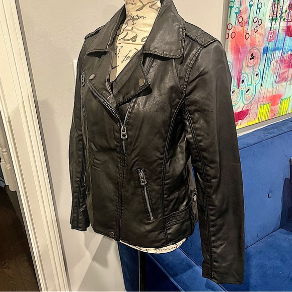 Lucky Brand Faux Leather Vegan Moto Jacket - Picture 14 of 16